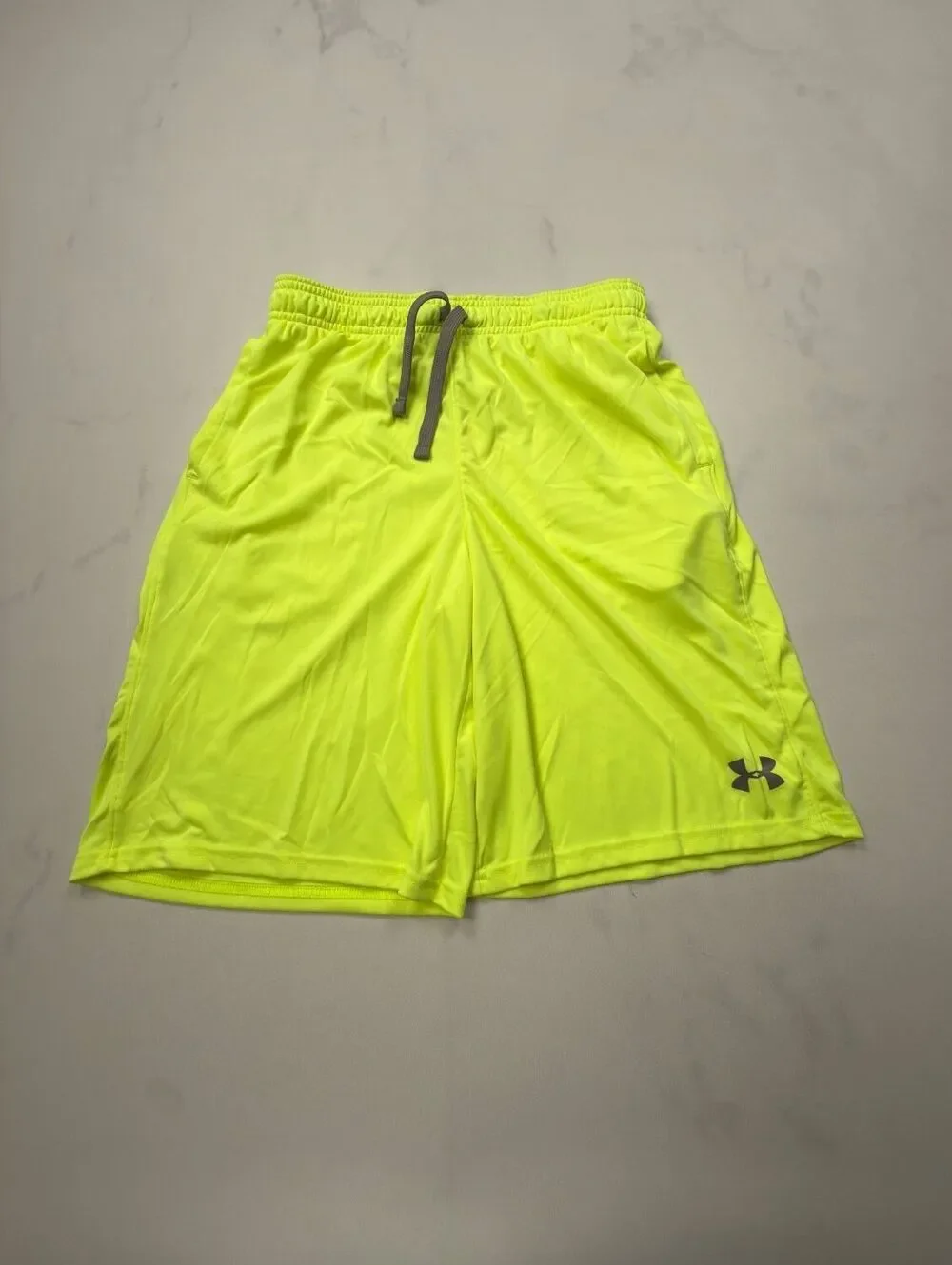 Under Armour Athletic Shorts Yellow Performance Training - Boys XL